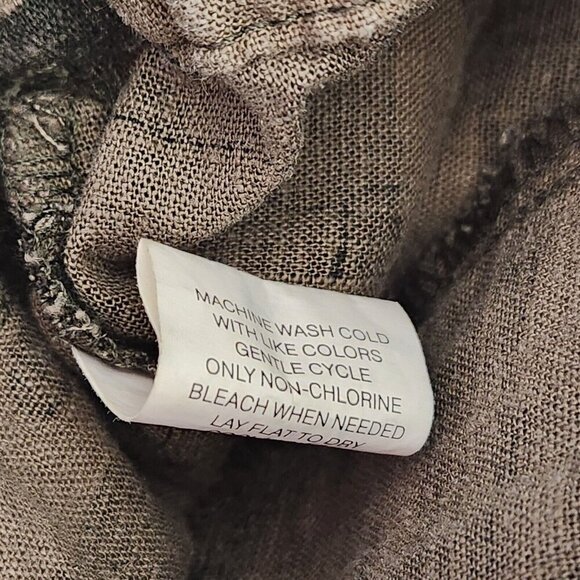 Soho Pants Women's M Camo Linen Drawstring Elastic Waist Casual Pull On - Picture 12 of 12